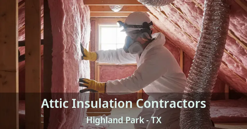 Attic Insulation Contractors Highland Park - TX