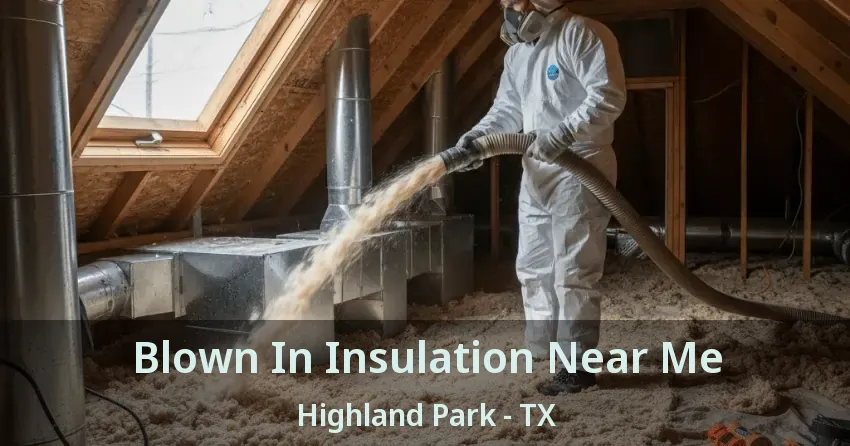 Blown In Insulation Near Me Highland Park - TX