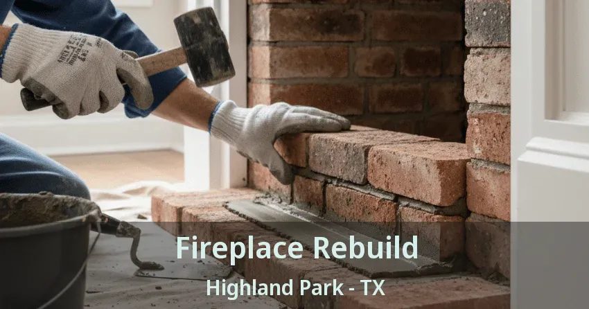 Fireplace Rebuild Highland Park - TX