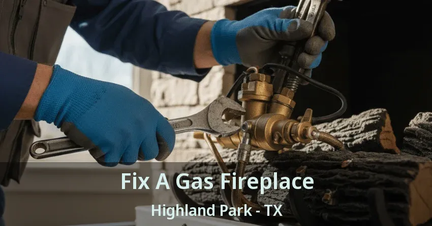 Fix A Gas Fireplace Highland Park - TX
