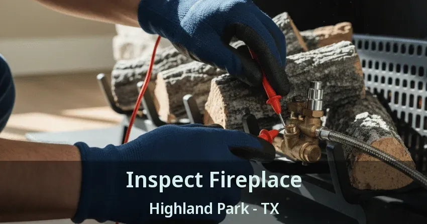 Inspect Fireplace Highland Park - TX