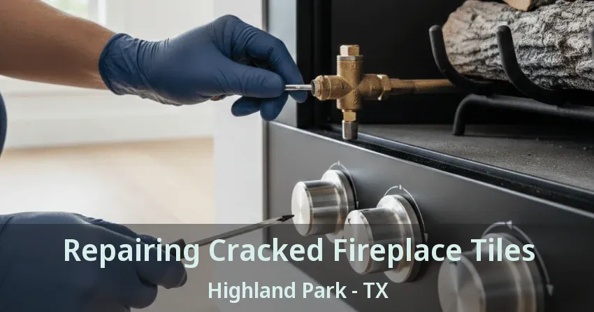 Repairing Cracked Fireplace Tiles Highland Park - TX
